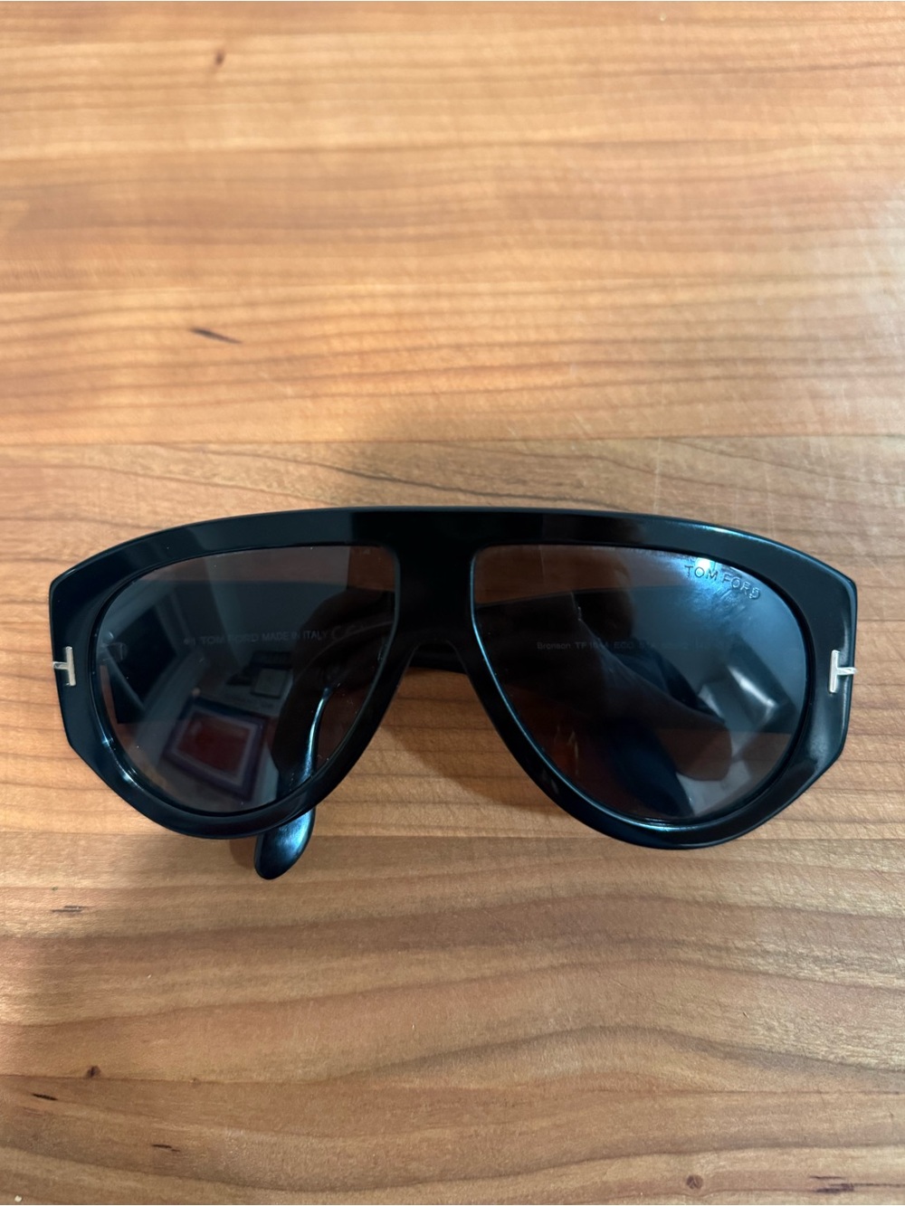 Tom Ford Black Bronson Shield Sunglasses